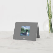 Majestic Northern Wilderness Loon Dankeskarte (Rückseite)