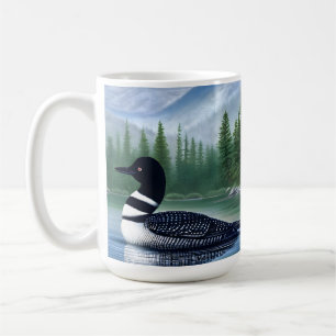 Majestic Northern Wilderness Loon Kaffeetasse