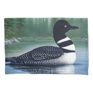 Majestic Northern Wilderness Loon Kissenbezug