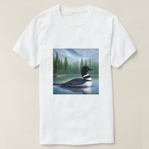 Majestic Northern Wilderness Loon T-Shirt