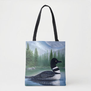Majestic Northern Wilderness Loon Tasche