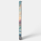 Majestic Ocean Sunset Waves Wasserfarbenküste Samsung Galaxy Hülle (Linke Seite)