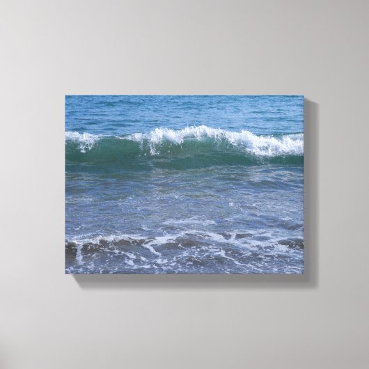 Majestic Ocean Wave Crash - Küstenwall Art Print Leinwanddruck (Vorderseite)
