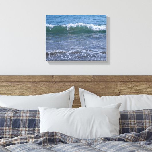 Majestic Ocean Wave Crash - Küstenwall Art Print Leinwanddruck (Insitu (Schlafzimmer))
