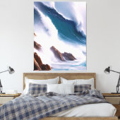 Majestic Ocean Waves Malerei Leinwanddruck (Insitu (Schlafzimmer))