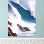 Majestic Ocean Waves Malerei Leinwanddruck (Insitu (Holzboden))