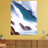 Majestic Ocean Waves Malerei Leinwanddruck (Insitu (Wohnzimmer))