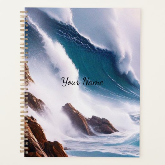 Majestic Ocean Waves Malerei Planer (Vorderseite)