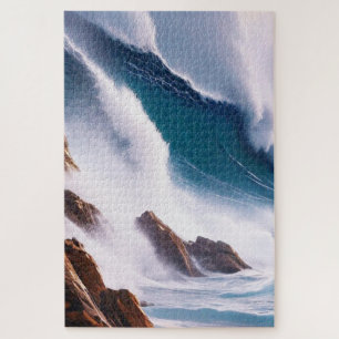 Majestic Ocean Waves Malerei Puzzle