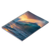 Majestic Ocean Waves Photo Notebook Notizblock (Linke Seite)