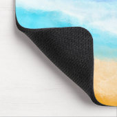 Majestic Ocean Waves Sandstrand Mousepad (Ecke)