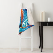 Majestic Octopus Blue Ocean Wave Expressionismus Sherpadecke (Beispiel)