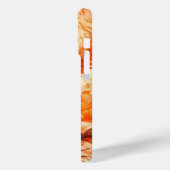 Majestic Orange Dragon Bird iPhone Case (Rückseite / Links)