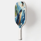 Majestic Orca Leaping Pickleball Schläger (Links)