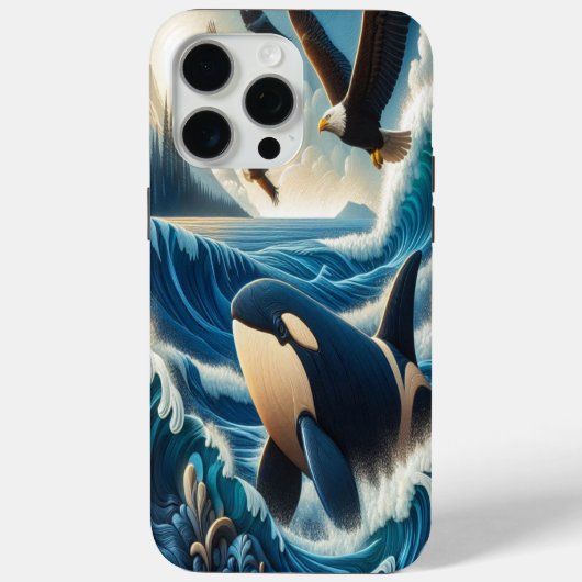 Majestic Orca: Ocean Symphony Case-Mate iPhone Hülle (Rückseite)