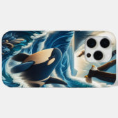 Majestic Orca: Ocean Symphony Case-Mate iPhone Hülle (Rückseite (Horizontal))