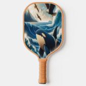 Majestic Orca: Ocean Symphony Pickleball Schläger (Rückseite)