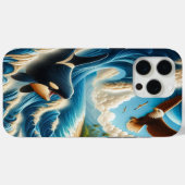 Majestic Orca und Eagle Dance Case-Mate iPhone Hülle (Rückseite (Horizontal))