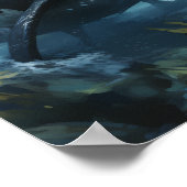 Majestic Orca und Fierce Crocodile Poster (Ecke)