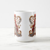 Majestic Ornate Letter A with Crown Kaffeetasse (Mittel)