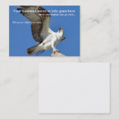 Majestic Osprey bird Business Cards Visitenkarte (Vorne/Hinten)