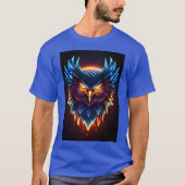 Majestic Owl Head Print T - Shirt .-Nature Inspiri (Vorderseite)