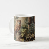 Majestic Owl in einem Wald Kaffeetasse (Vorderseite Links)