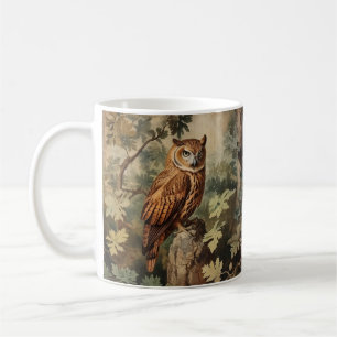 Majestic Owl in einem Wald Kaffeetasse