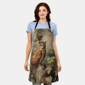 Majestic Owl in einem Wald Schürze (Getragen)