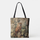Majestic Owl in einem Wald Tasche (Rückseite)