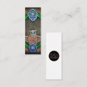 Majestic Owl Lesezeichen/Mini-Visitenkarte Mini Visitenkarte (Vorne/Hinten)