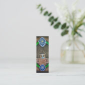 Majestic Owl Lesezeichen/Mini-Visitenkarte Mini Visitenkarte (Stehend Vorderseite)