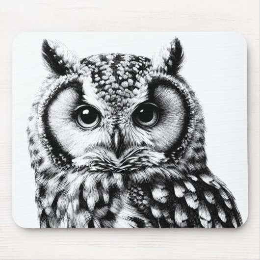 Majestic Owl Mousepad für Desktop-Laptop (Vorne)