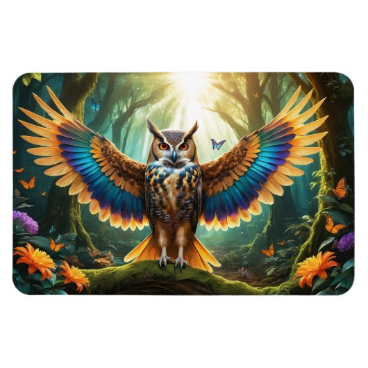 Majestic Owl Phoenix Hybrid Magnet (Horizontal)