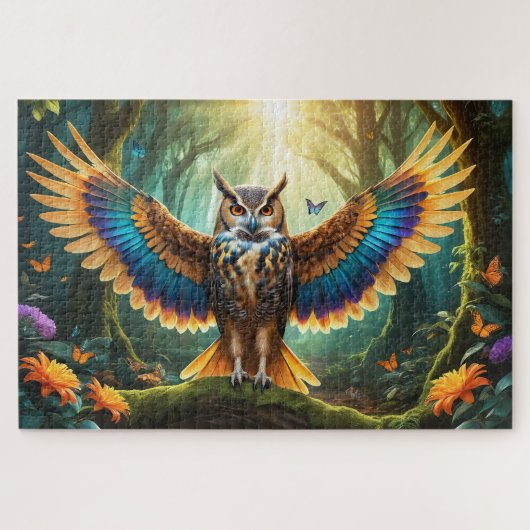 Majestic Owl Phoenix Hybrid Puzzle (Horizontal)