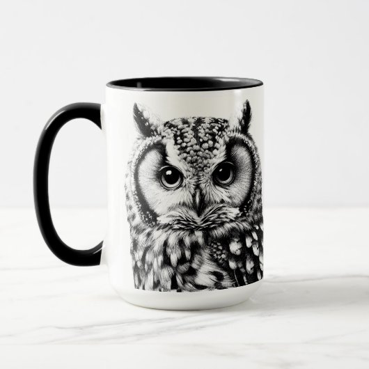 Majestic Owl Tasse mit zwei Eulen (Links)