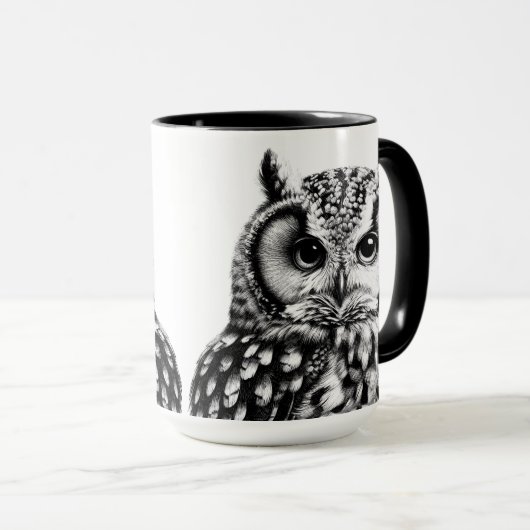 Majestic Owl Tasse mit zwei Eulen (VorderseiteRechts)