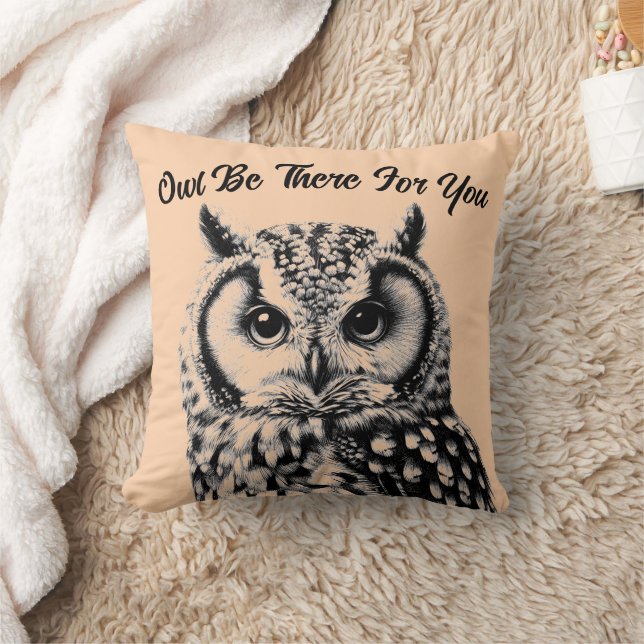 Majestic Owl Throw Kissen 16x16" Benutzerdefiniert (Decke)