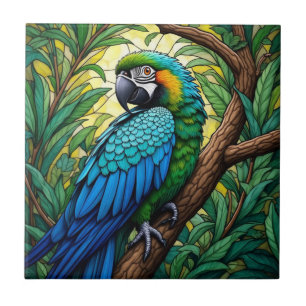 Majestic Parrot Art Wohngestaltung Keramik Tile Fliese