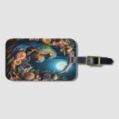 Majestic Parrot Perched Gepäckanhänger (Vorderseite (Horizontal))