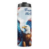Majestic Patriotic Bald Eagle Thermosbecher (Vorderseite)