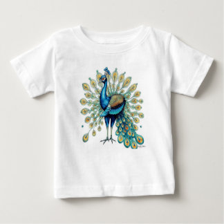 Majestic Peacock Baby T-shirt