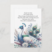 Majestic Peacock Begleitkarte (Vorne/Hinten)