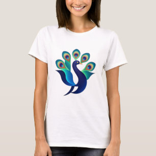 Majestic Peacock - Farben des eleganten T-Shirts