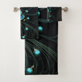 Majestic Peacock Feather|Bath Towel Set (Insitu)