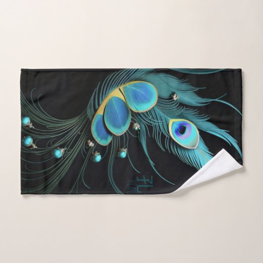 Majestic Peacock Feather|Bath Towel Set (Handtuch)