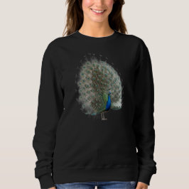 Majestic Peacock mit farbenprächtigem Schwanz Sweatshirt