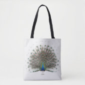 Majestic Peacock mit farbenprächtigem Schwanz Tasche (Vorderseite)