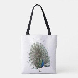 Majestic Peacock mit farbenprächtigem Schwanz Tasche