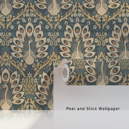 Majestic Peacock Paradies Jugendstil Tapete